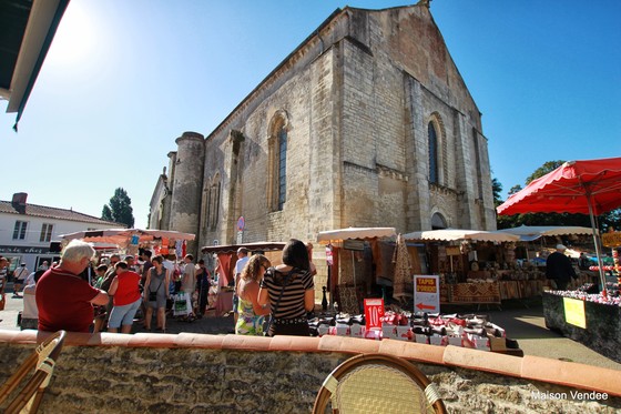 Vendee tourist Historic Church Angles, france nr La tranche Sur Mer 85750 Maison Vendee